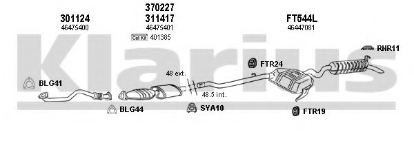 KLARIUS 330434U Exhaust System